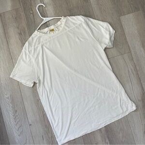 Onno Crewneck Tshirt organic bamboo cotton mens White (medium) casual natural